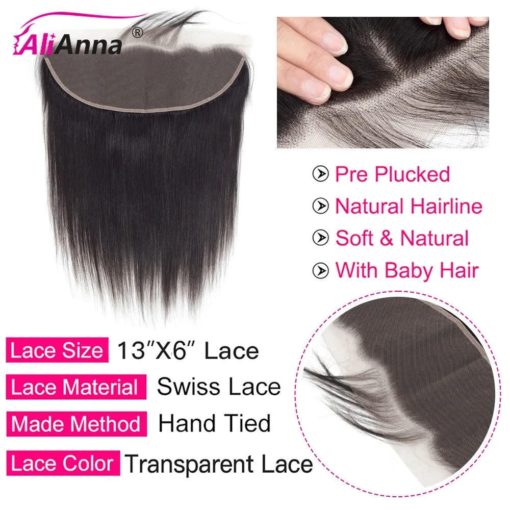 Straight Human Hair Lace Frontal