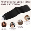 Straight Micro Loop Human Hair Extension