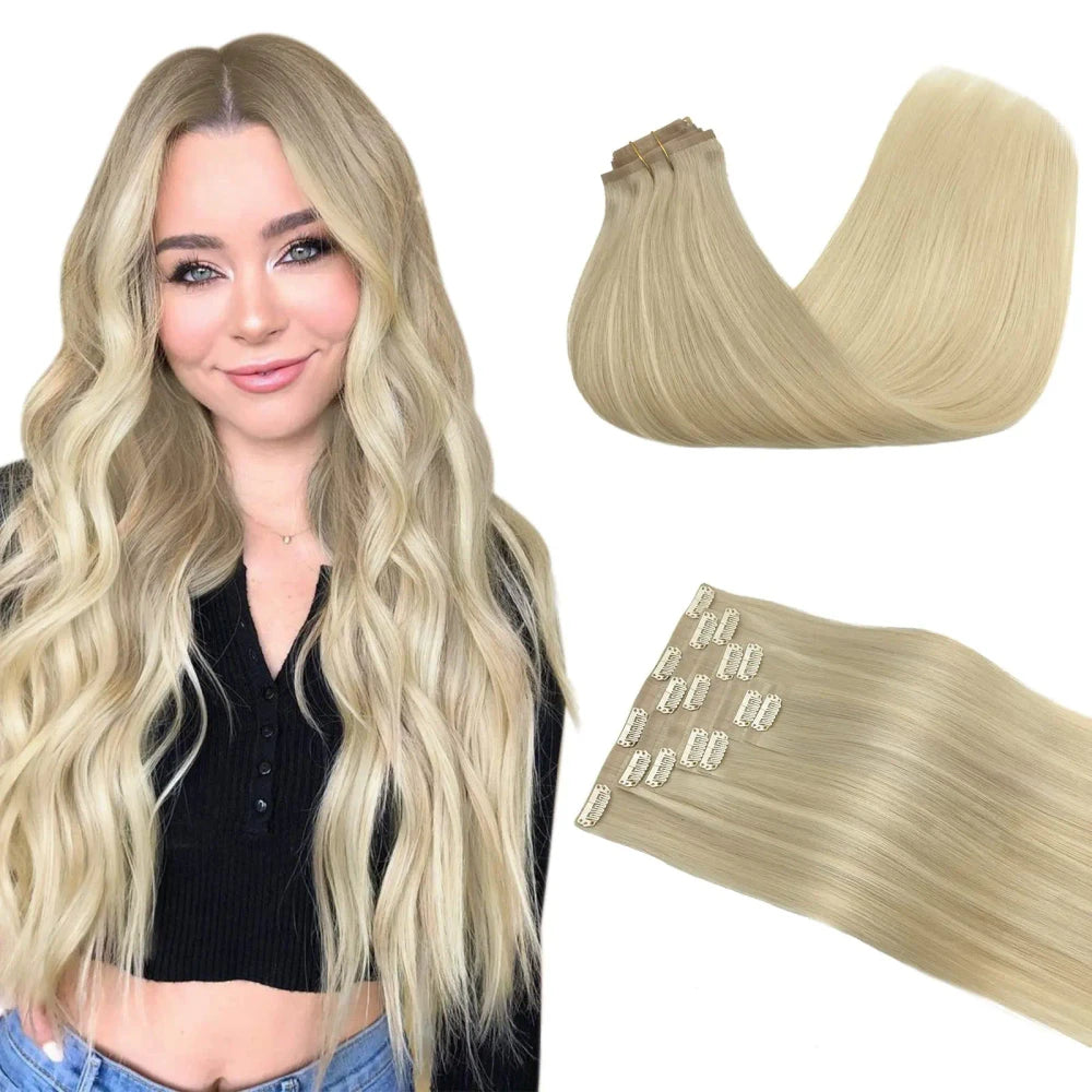 Human Hair Clip In Extensions