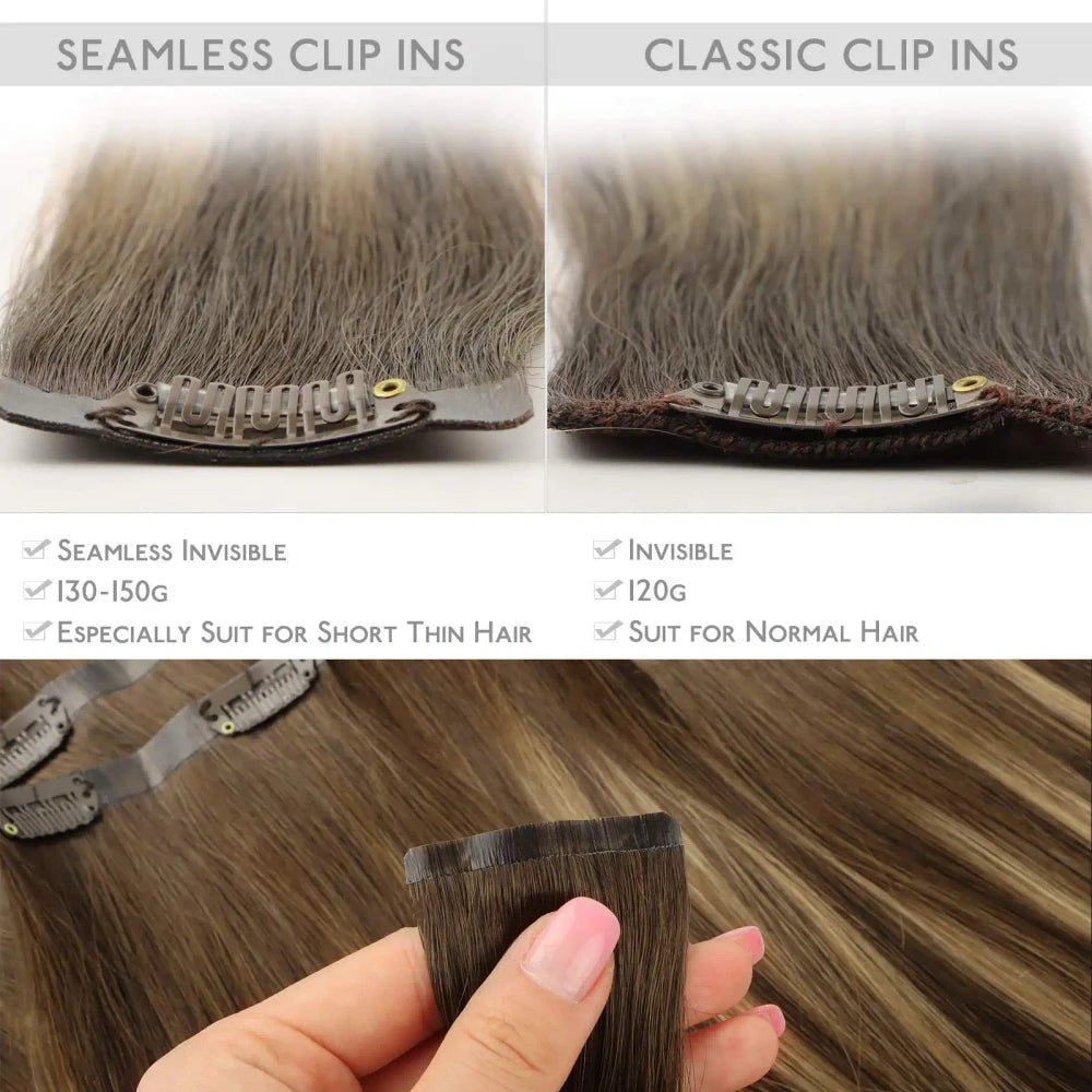 Human Hair Clip In Extensions