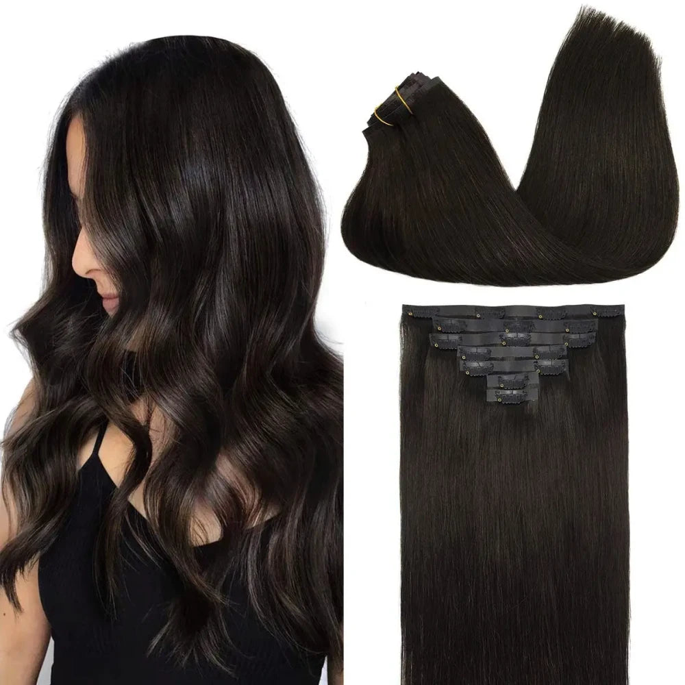Human Hair Clip In Extensions