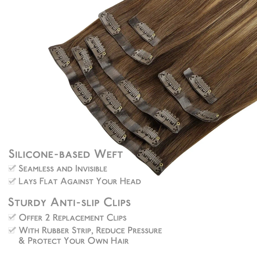 Human Hair Clip In Extensions