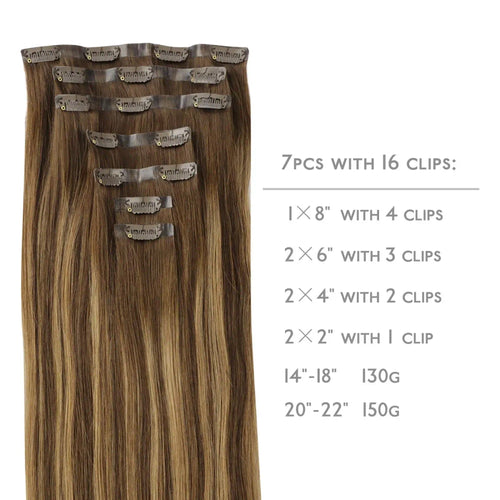 Human Hair Clip In Extensions