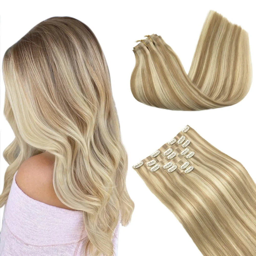 Human Hair Clip In Extensions