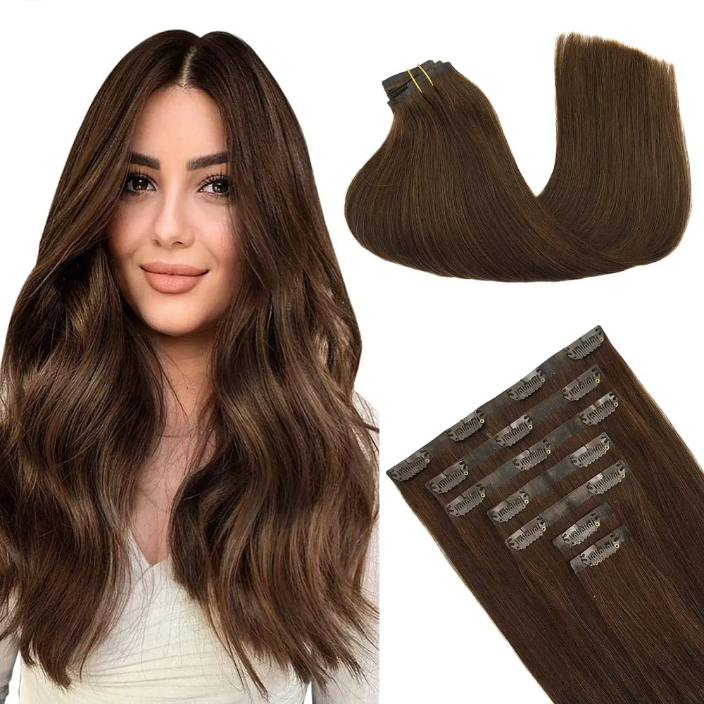 Human Hair Clip In Extensions